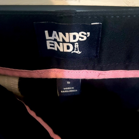 Lands End dress shorts, like new, navy blue - Picture 2 of 4